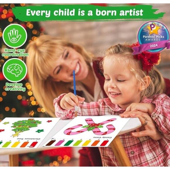 Paint with Water Coloring Books: Xmas Mess Watercolor Painting Kit - Arts - Picture 4 of 6